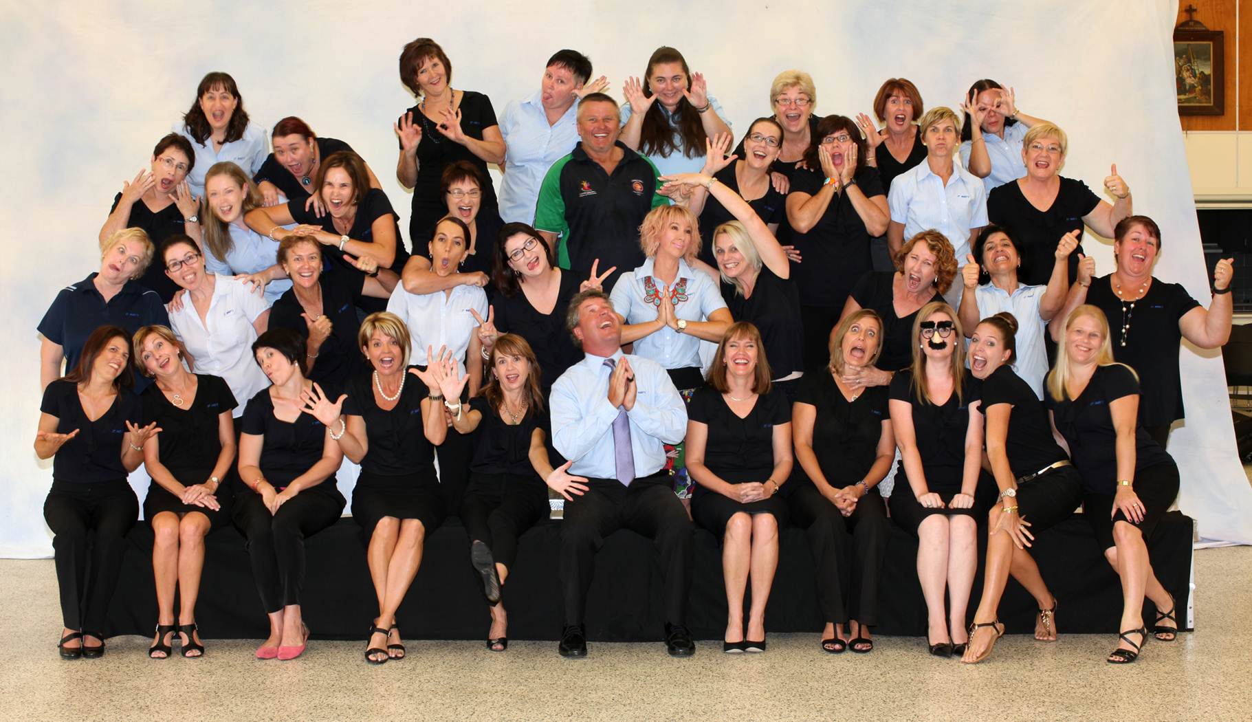 staff silly group photo