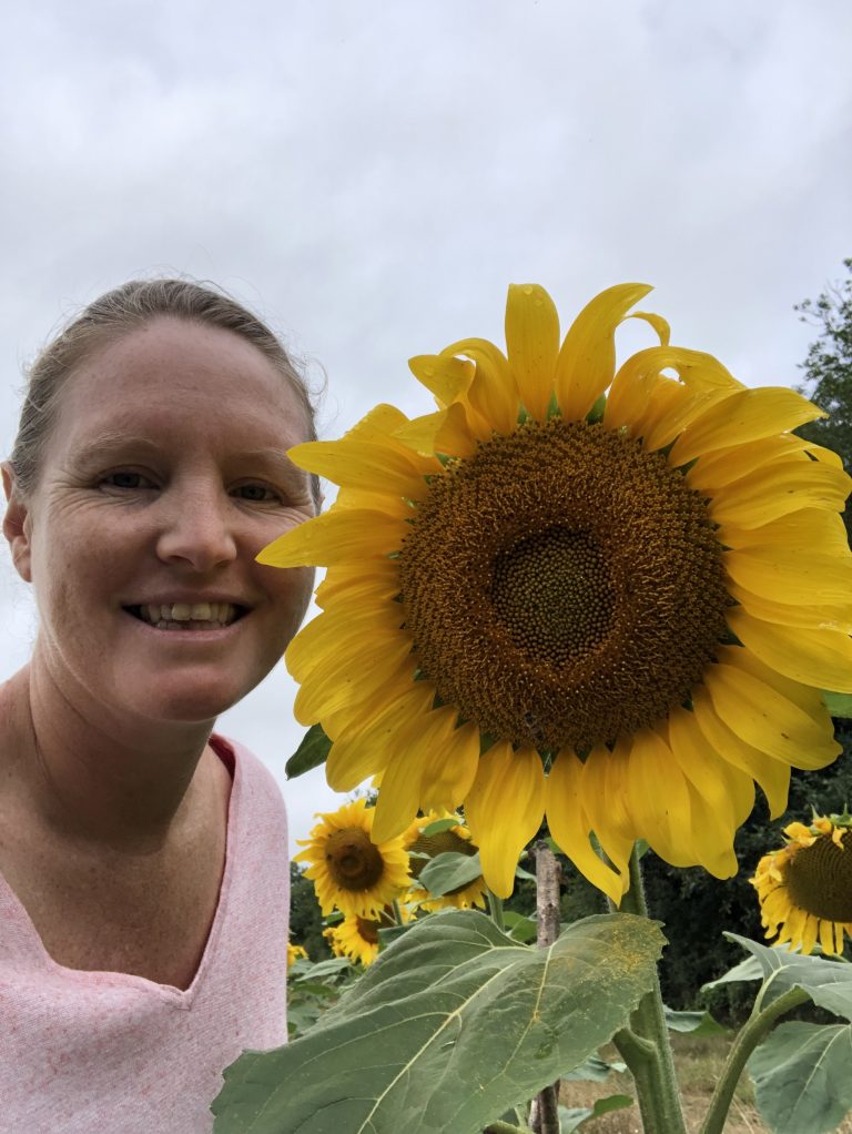 Emma with a Sunflower