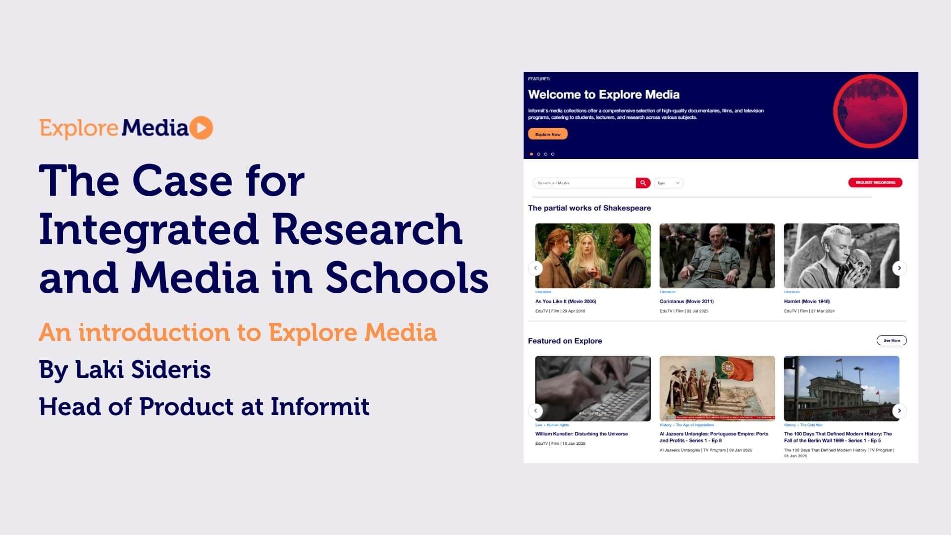 The Case for Integrated Research and Media in Schools by Informit